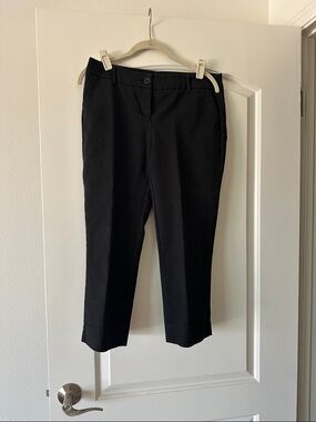 Hilary Radley Black Cropped Ankle Pants